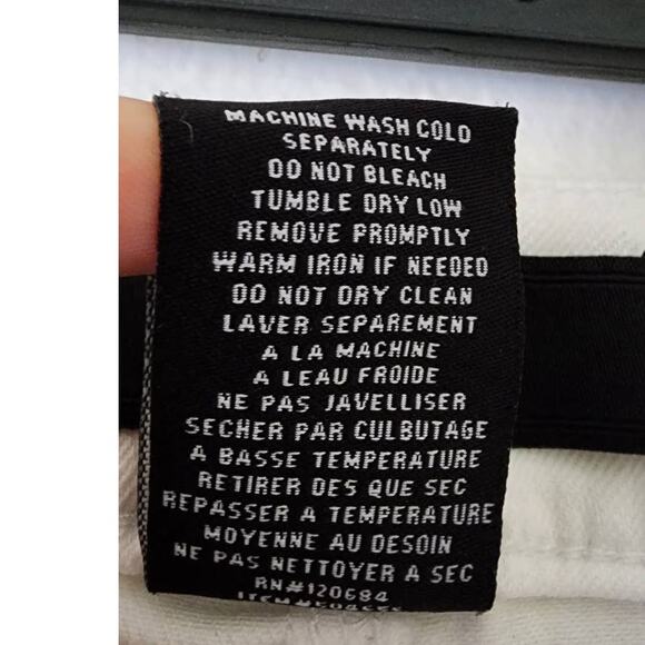 Torrid Distressed Cut Off Raw Hem Denim Jean White Shorts Plus 16 - Picture 5 of 6